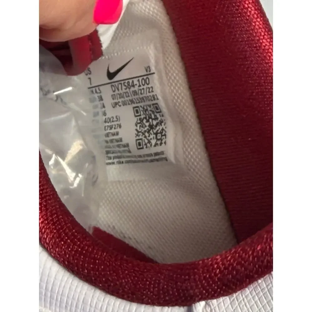 Nike Air Force 1 '07 LV8 White Team Red Men's Sneakers Size 7 New DV7584-100